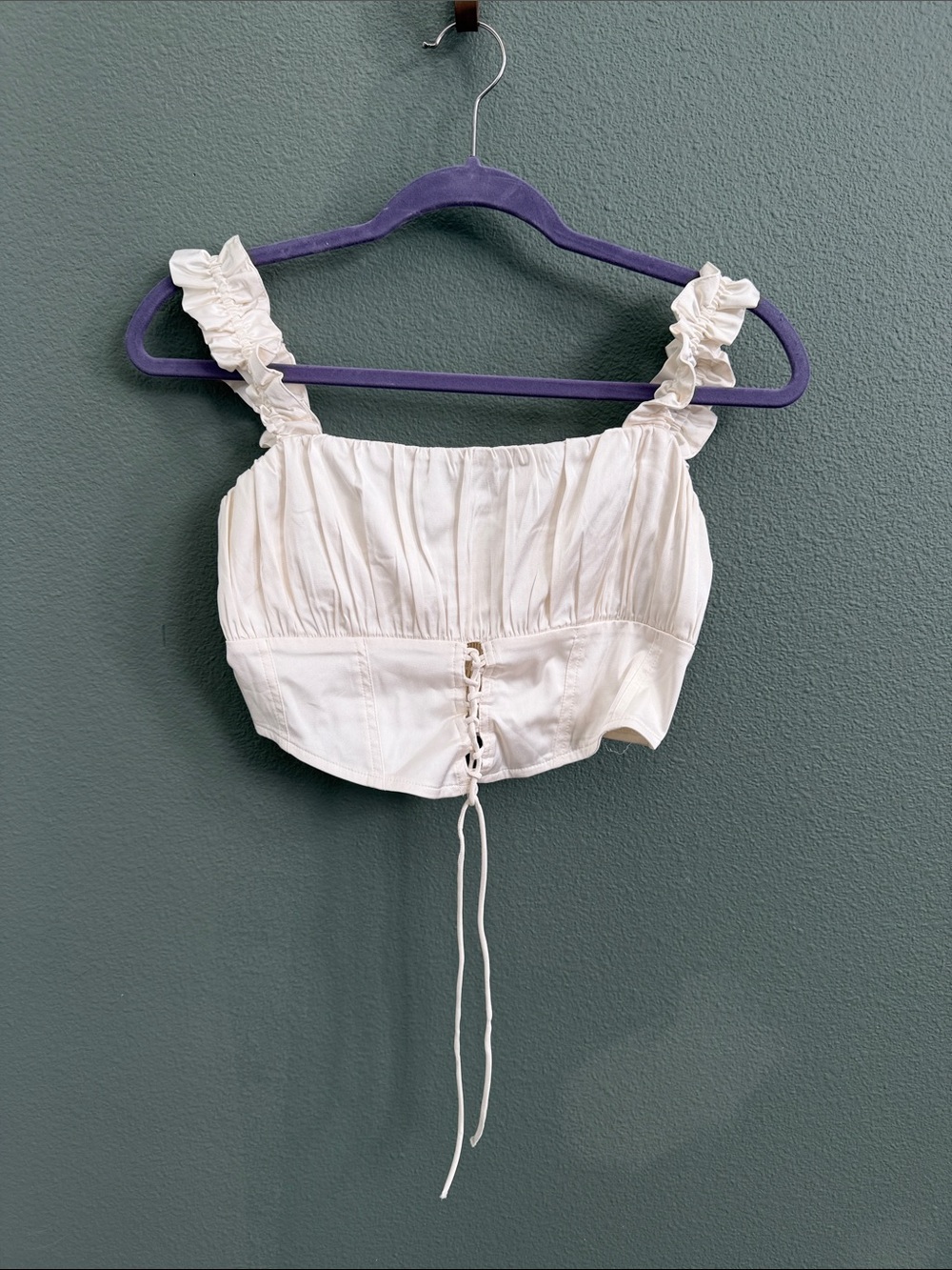 Women’s Lace-Up Crop Top social tourist Sz S